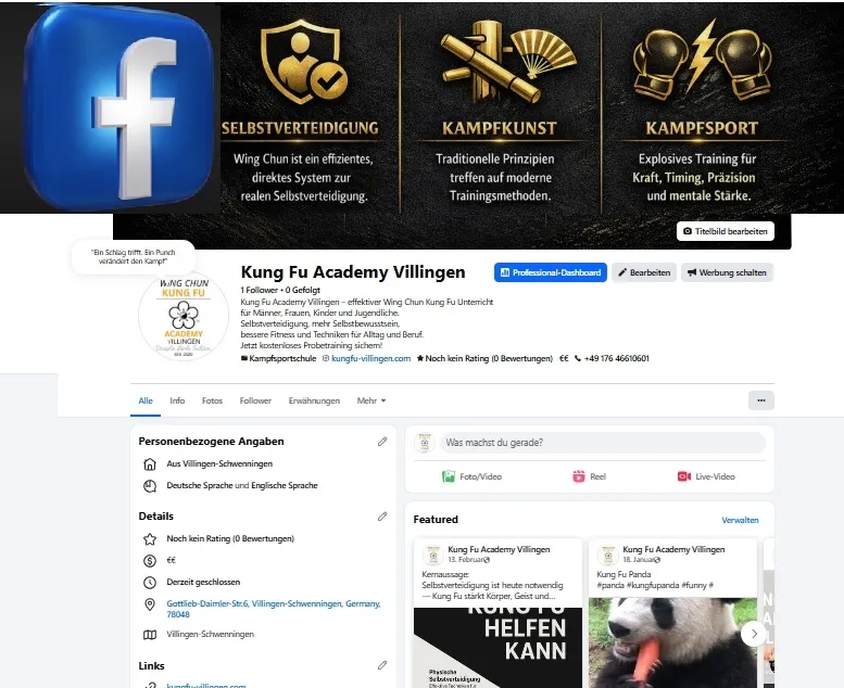 ►Facebook Kung Fu Villingen