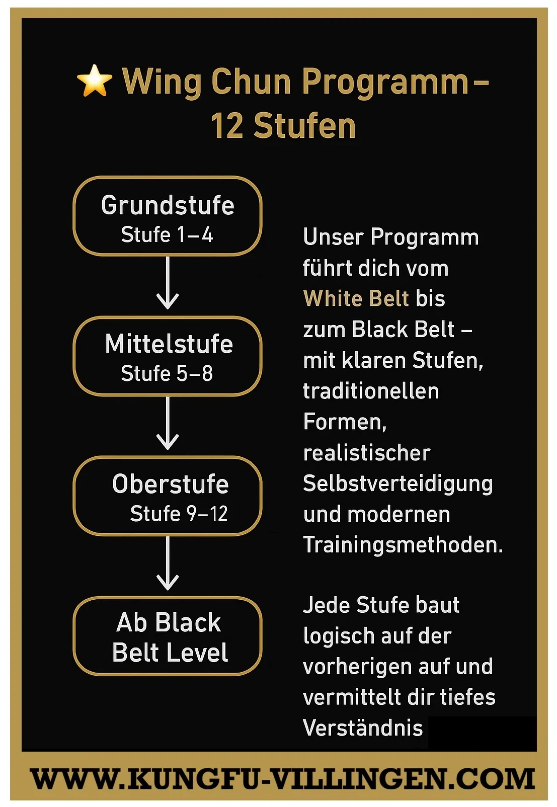 ⭐Wing Chun Kung Fu  Programm 