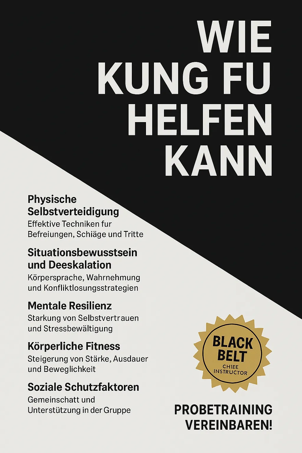 „Kampfkunst vor Ort — Schutz, Gemeinschaft, Prävention“